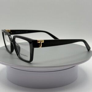 Tiffany Eyeglasses Glasses TF 2232U 8001 Gloss Black Gold Logo 55-16-140 READ